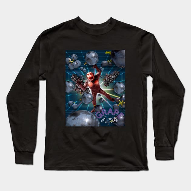 Grape Ape Long Sleeve T-Shirt by DadOfMo Designs